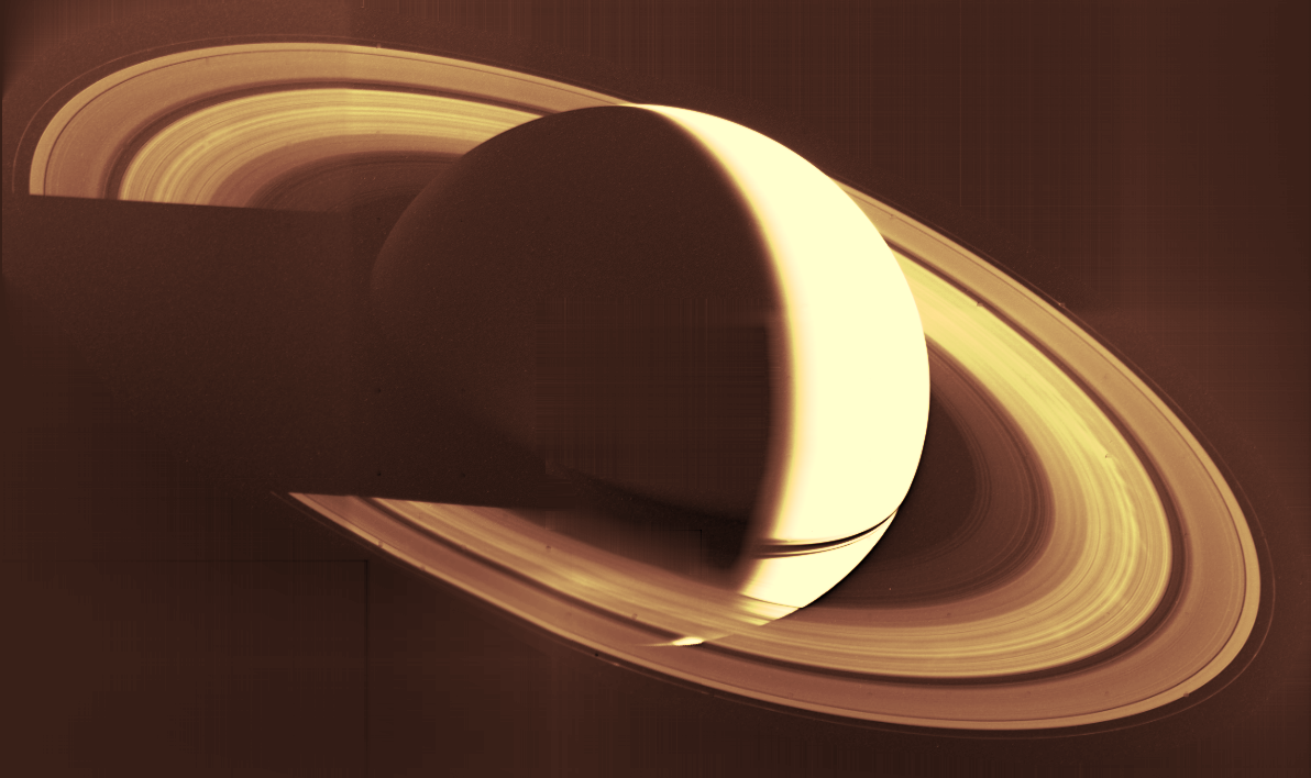 Saturne vue par Voyager 1, © NASA